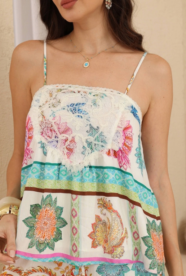 Trinity Cami -Teal