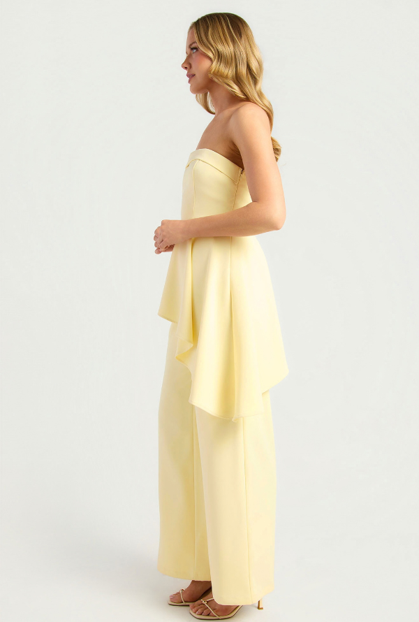 Solana Strapless Top - Lemon