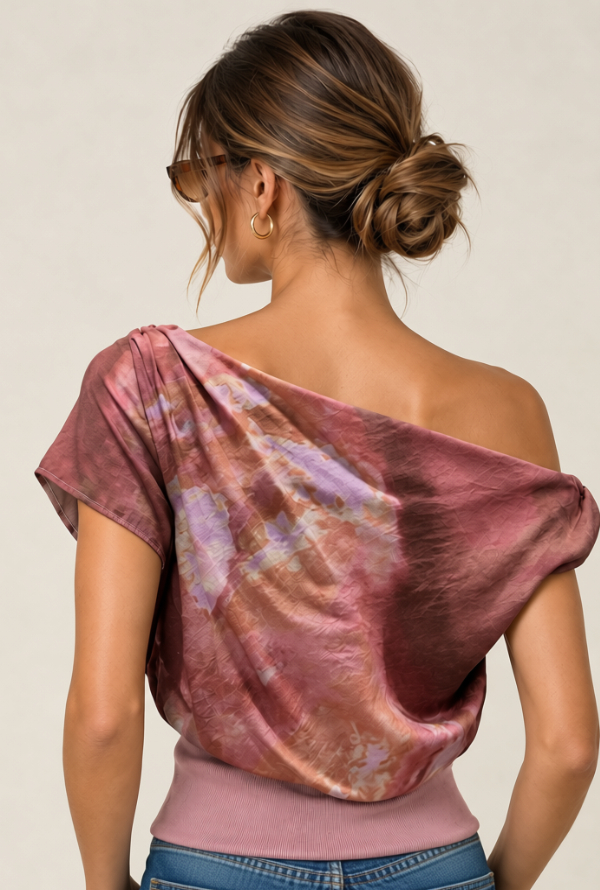 Zendaya Off Shoulder Top - Blush
