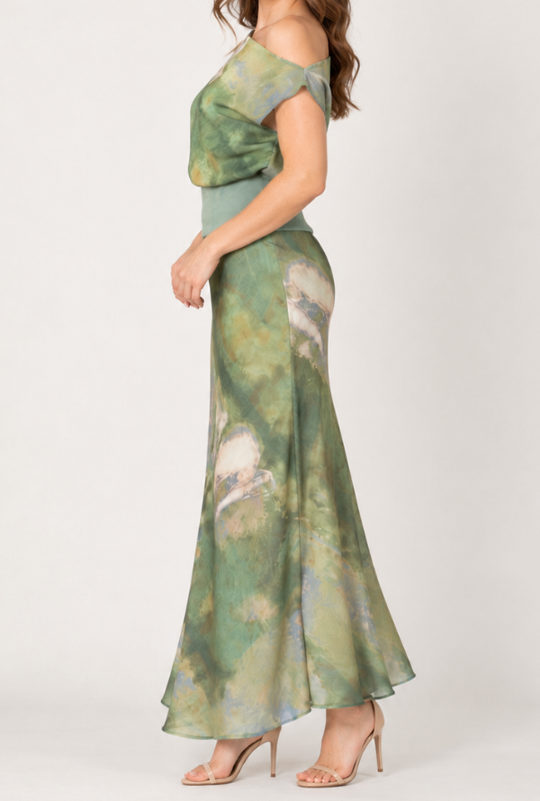 Zendaya Maxi Skirt - Sage