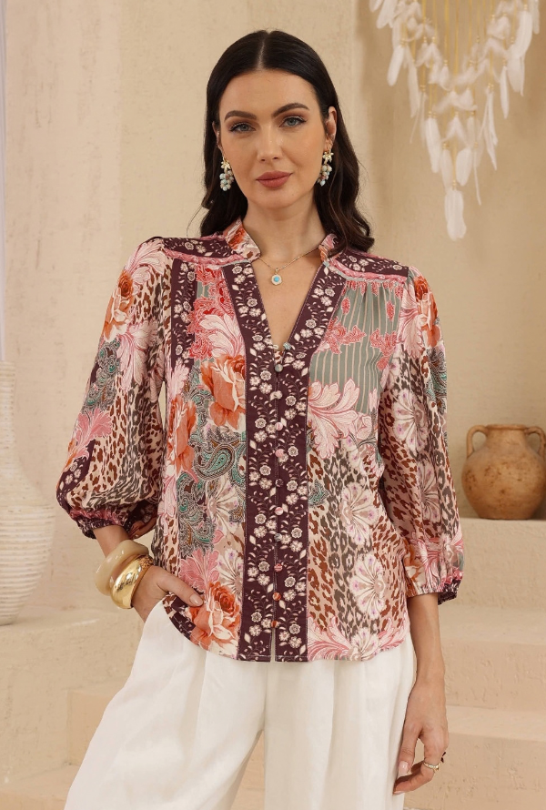 Havana Blouse - Blush