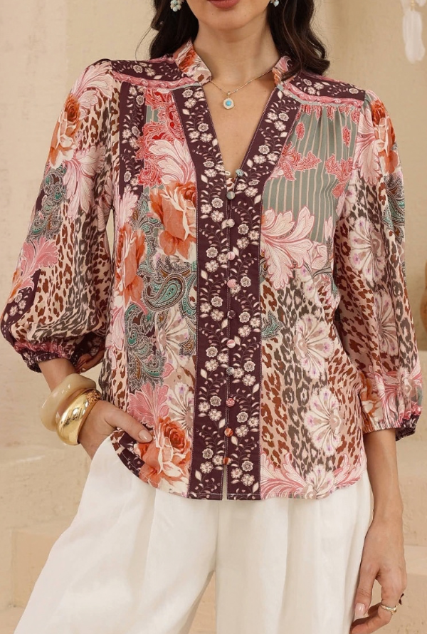 Havana Blouse - Blush
