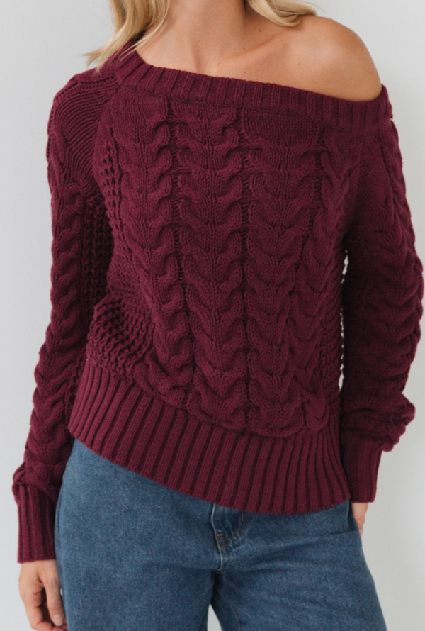 Whitney Knit - Burgundy