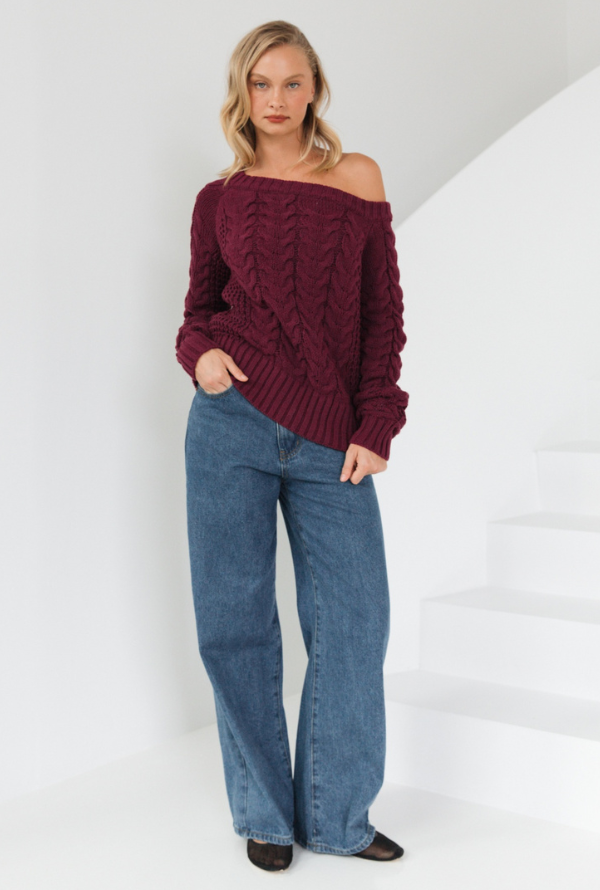Whitney Knit - Burgundy