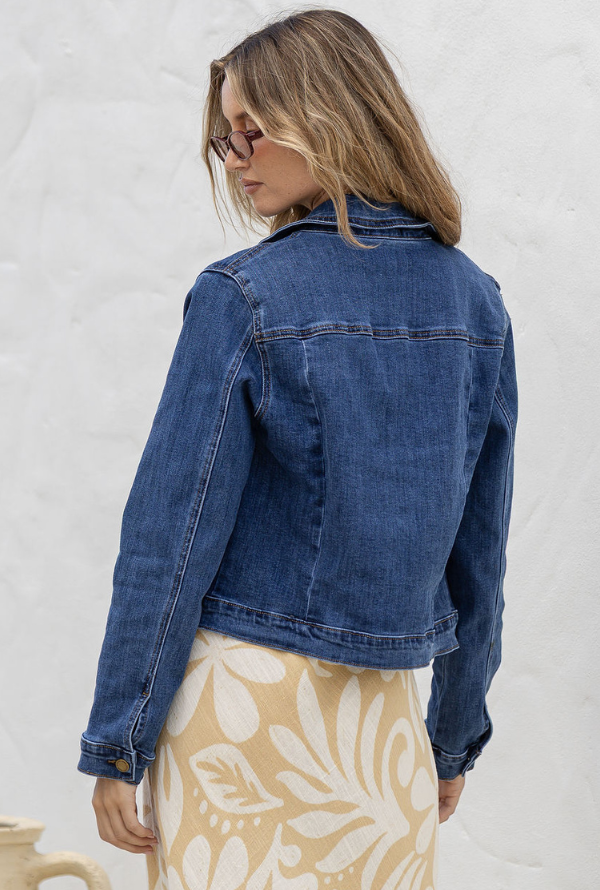 Sadie Jacket - Dark Blue Denim