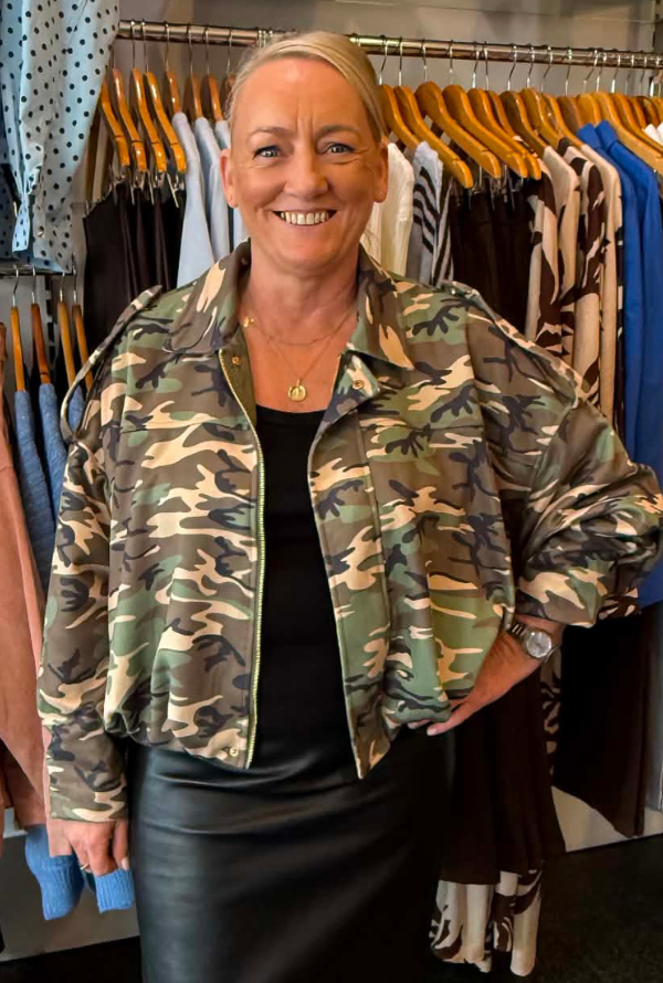 Molly Faux Suede Jacket - Camo