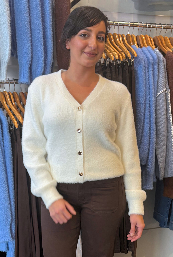 Nia Cardigan - White
