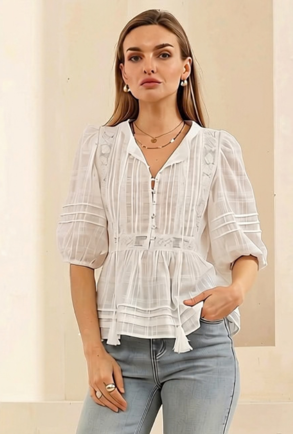 Lilly Blouse - White